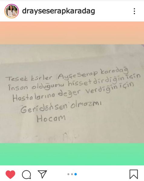 ayinesi kalbi olan bir doktor; Ayşe Serap Karadağ