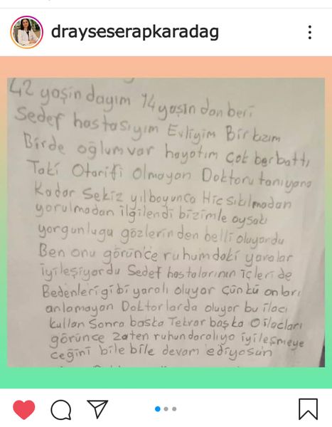 ayinesi kalbi olan bir doktor; Ayşe Serap Karadağ