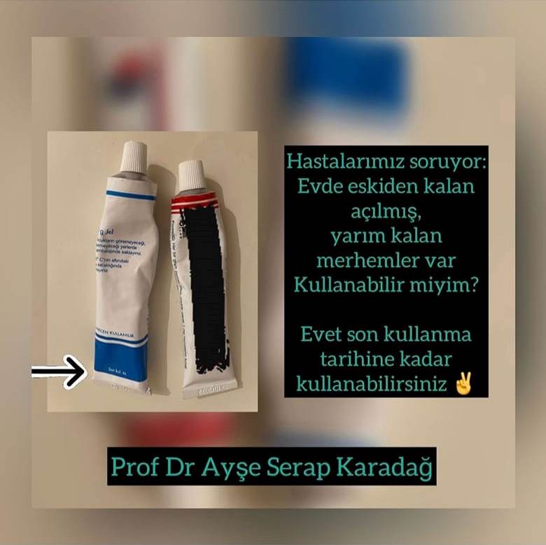 Eczanede yarısı kullanılmış tüplerin hikayesi...